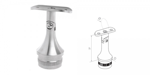 Handrail fitting - adjustable