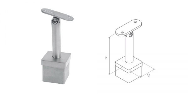 Handrail fitting - adjustable