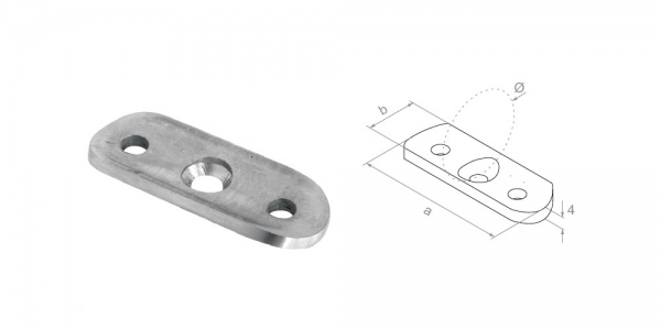 Handrail plate