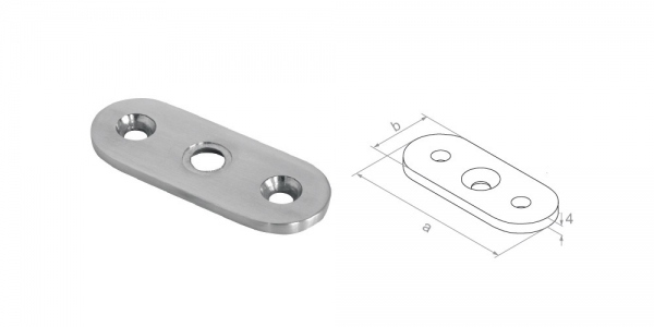 Handrail plate