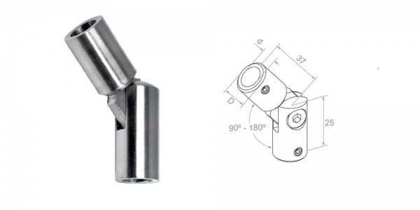 Adjustable bar fitting