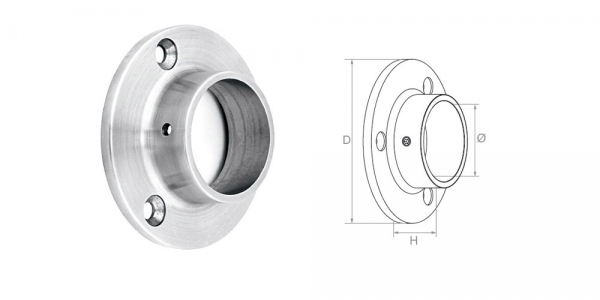 Wall and bottom handrail fastening